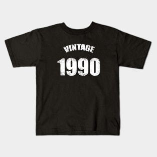 30th Birthday- Vintage 1990 30th Birthday Kids T-Shirt